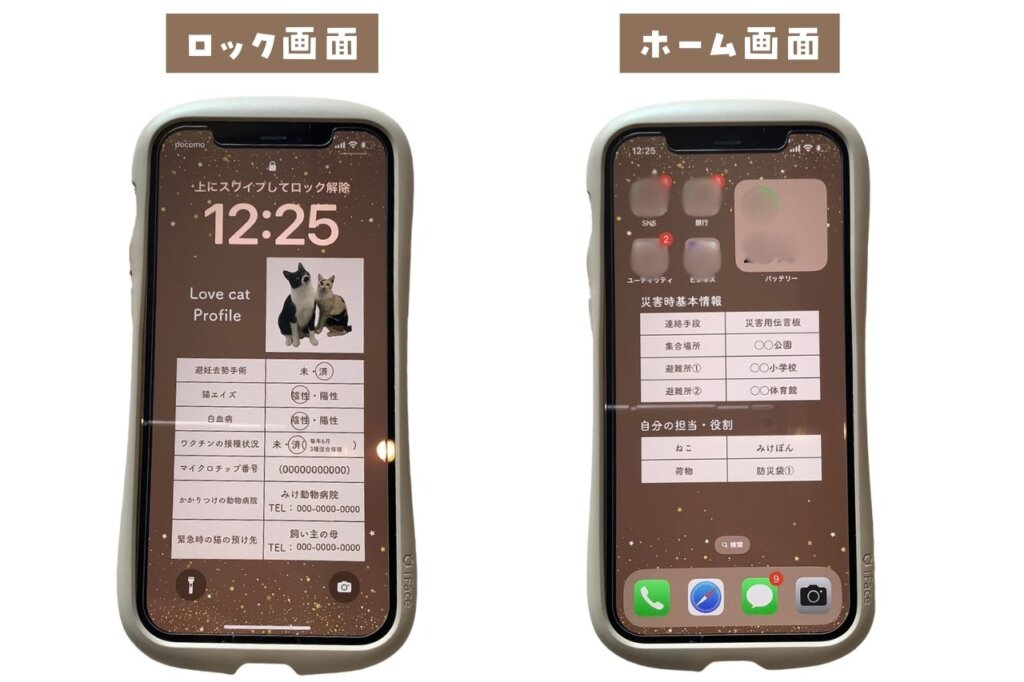   【我が家の防災対策】ロック画面とホーム画面を防災仕様に！
